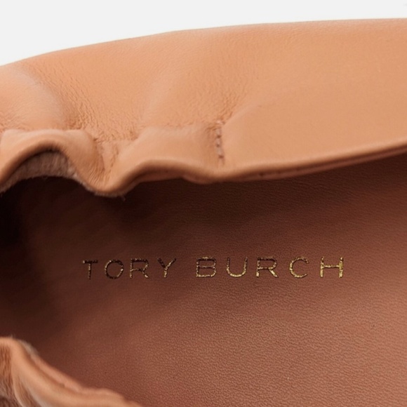 Tory Burch Claire Ballet Women's Flat Leather Shoes (Sweet Tooth / Gold) Size 6. - Picture 8 of 10